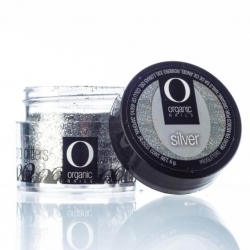 Glitter organic nails hologram